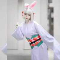 在飛比找蝦皮購物優惠-陰陽師 cos 陰陽師cos服山兔cos服和服全套裝兔耳朵頭