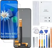 H&LYCYJ Display Screen for Moto G31/G41/G71 5G TFT XT2173-3 XT2167-2 XT2169-1 XT2169-2 LCD Screen Replacement Assembly with Kit