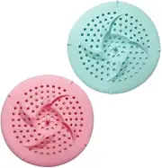 2pcs Kitchen Sink Drain Strainer Sink Plug Strainer Cover for Kitchen Bathroom Silicone Cover Drain Stopper Pink Green