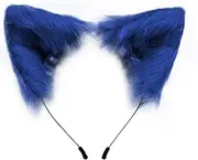 Cat Fox Faux Fur Ears Headband Cute Halloween Fancy Dress Cosplay Handmade Animal Furry Ears Hair Hoop