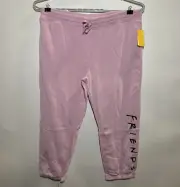 Women's Friends Logo Plus Size Graphic Jogger Pants - Pink 3X