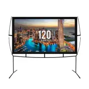KHOMO GEAR Portable Projector Screen - 120 Inch Projector Screen with Stand -...