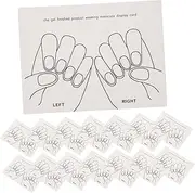 SOESFOUFU Nail Paper Card Set 15pcs Nail Display Cards Nail Art Display Board for Salon Home and Art School
