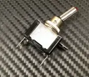 ON/OFF TOGGLE SWITCH, 3 POLE, RED LIGHT; FOR VARIOUS AGRICULTURAL VEHICLES