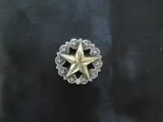 Scalloped Star Concho Screw Back 1 1/4"
