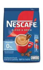 Nescafe Blend & Brew No Sugar Instant Coffee Sticks - 27 Pack, Halal