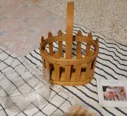 Longaberger Small Oval Picket Basket & Protector