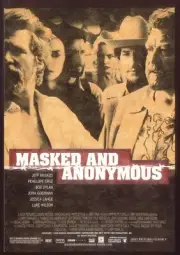 Modern FILM POSTER Postcard: MASKED & ANONYMOUS (Jeff Bridges, Penelope Cruz)