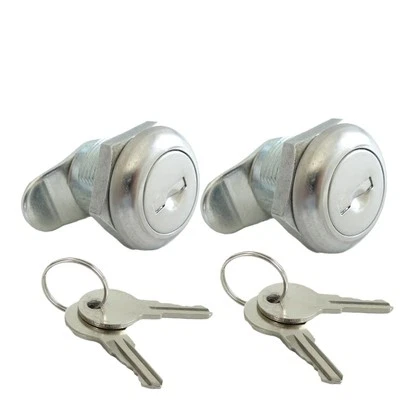 2 Pack Truck Tool Box Lock Replacement with Keys Pickup Toolbox Latch Cylinde...