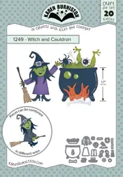 Karen Burniston Witch & Cauldron Die