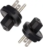 (2 Pack) Power Adaptor IEC C13 to NEMA 5-15P, Tekit Nema 5-15P to C13 Power Plug Adapter for PDU/UPS