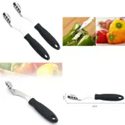 US 2-4 Pcs Pepper Fruit Vegetable Corer Core Remover Deseeder Slicer Cutter Tool
