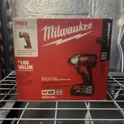 Brand New Milwaukee Impact Driver And LED Work Light Kit (2656-21L)