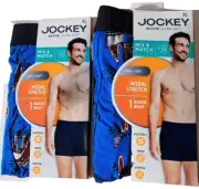 New Sloth Jockey Mens Active Ultra Soft Modal Stretch Boxer Brief StayPut Leg XL