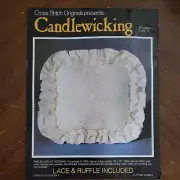 Pineapple Candlewicking Kit Lace Edged Pillow Kit - Cross-Stitch Originals CWK-4