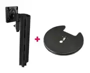 Atdec AWMS-1340 130mm Arm + 400mm Post / 12kg Curved Screens + 13AWMS-1340T-G-B