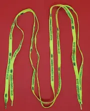 Vintage Pair of 2 Kraft Cheese & Macaroni Club Florescent Yellow 52" Shoelaces
