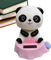 Dashboard Decorations | Cute Solar Powered Car Dashboard Dancing Doll - Dancing Panda Doll Figure Small Car Interior Ornament, Shaking Head Toy, Swinging Car Decoration Ornaments
