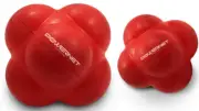 2-Pack Rubber Reaction Bounce Balls for Hand-Eye Coordination & Agility Training