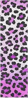 Amooorous Cheetah Fur Skin Gradient Violet Decorative Skateboards Grip Tape Tear-Proof Fusion Scooter Grip Tape Anti-Tearing Cruiser Griptape 33×9 Inch