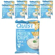 Quest Nutrition, Tortilla Style Protein Chips, Ranch, 8 Bags, 1.1 oz (32 g) Each