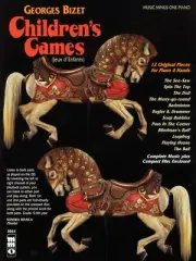 Georges Bizet Children's Games for Piano Duet Sheet Music Minus One Book CD Pack