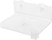 QUMIIRITY Transparent Wall Shelf for Flower Pots Shelf Modern Acrylic Storage Rack for Living Room Bedroom and Office