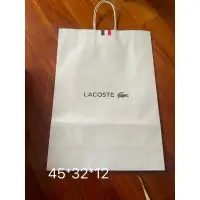 在飛比找蝦皮購物優惠-LACOSTE 鱷魚牌 名牌精品專櫃 真品 正品 紙袋 手提