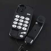 Old Style Wall Phone, Classic Retro Design Landline Phones for Home, Wall Phones for Landline, Suitable for Home, Office (Black)
