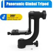 360° Tripod Panoramic Gimbal Pan Head Ball Mount for Telephoto Lens DSLR Camera