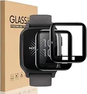 [2 Pack] Screen Protector Compatible with Garmin Venu Sq, 3D Curved Full Coverage Black Edge Anti-Scratch Anti-Bubble HD Clear Flexible Protective Film for Venu Sq Music