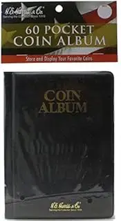 60 Pocket - HE Harris Coin Album, Hold Mylar or Flips