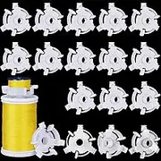 Bobbin Holders for Thread Spool Sewing Bobbin Small Clips Sewing Tool Accessory Clear Thread Clips Holder Tool (50 Pieces)