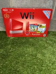 Nintendo Wii Limited Edition Red Console 25th Anniversary SuperMario Bros New!