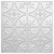 Fleur De Lys Press Metal, Primed Matt White