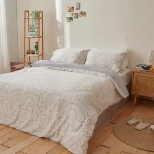 戀家小舖 台灣製床包 雙人床包 兩用被套 床單 波普派對 100%天絲 床包兩用被套組 含枕套 60支天絲