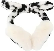 [SHERCHPRY] 1pc Warm Earmuffs Winter Ear Cute Earmuff for Girls Winter Ear Warmers Faux Fur Mens Band Bowknot Earmuffs Furry Earmuff Women's Rabbit Fur Headband White Windproof