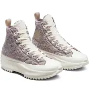 Converse Run Star Hike Hi Platform Sherpa Vapor Mauve Womens 9.5 / Men 8 172202C