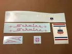 Schwinn American 26" Bicycle Decal Set Pre 1960's Pink On White Frame