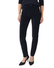 Hobbs London Cotton Blend Velvet Mid Rise Straight Leg Gia Jeans