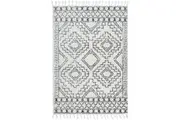 Rug Culture Extra Large Natural & Charcoal Moroccan Shag Rug