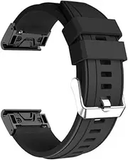 [ISOUDE] Correa For Garmin Fenix 7X/ 6X Pro / 5X Plus Watch Band Strap 26mm Silicone Quick Fit Bracelet For Fenix 3 Fenix3 3HR Watchband
