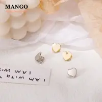 在飛比找蝦皮商城優惠-『Mango』韓系小巧耳環 雙面桃心耳扣 ins風耳環 設計