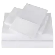 White Bed Sheet Set with Pillowcases