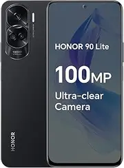 HONOR 90 Lite Smartphone 5G 8GB + 256GB 6.7 Inch 90Hz Triple Rear Camera 100MP High Capacity 4500mAh Android 13 Dual SIM 5109ASWC Black