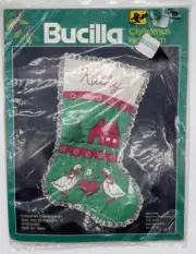 Bucilla 82414 Christmas Heirloom Country Christmas Quilted 18" Stocking Geese