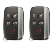 2Pcs 5 Button Remote Key Case Shell For LAND ROVER LR4 Range Rover Sport Evoque
