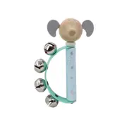 Kaper Kidz Calm & Breezy 15cm Animal Toy Wooden Hand Bell Baby Music/Sound 0+