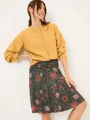 FatFace Calli Black Detail Floral Skirt (E80994) | $106
