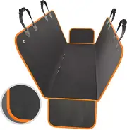 Pets Dog Back Seat Cover Protector Waterproof Scratchproof Hammock Orange NEW